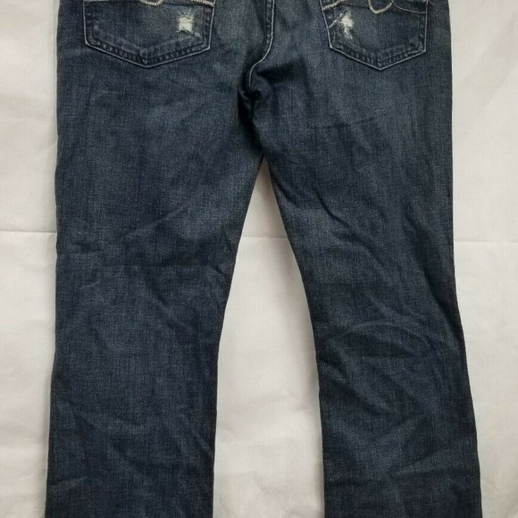 7 Seven For All Mankind Bootcut Dark Wash Jeans - Picture 7 of 8